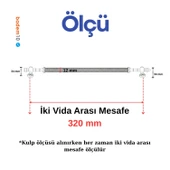 Ladin Tırtıklı Antik Bakır Metal Kulp 320 mm Dayanıklı Kulpları Mobilya Çekmece Dolap Kapak Kulpu thumbnail 4