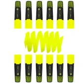 Liqeo Liquid Flat Fosforlu Kalem (H-3128) 12 Adet Sarı thumbnail 1