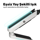 NPO STD54012HLW Elysium 27"-45" Profesyonel Gaming RGB Amortisörlü VESA Tek Kol Monitör Tutucu thumbnail 4