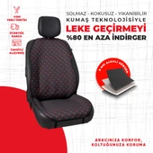 Kırmızı Kapitone Siyah Jakar Dokuma thumbnail 4