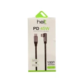 Helt HT-DC13 PD 45W İp Örgü 100 Cm Type-C To Type-C Şarj ve Data Kablosu NT-31291 thumbnail 3