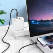 Nettech NT-DC47 60W Plastik 100 Cm Type-C To Type-C Şarj ve Data Kablosu NT-108318 thumbnail 2