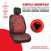 Kırmızı Cam Kırığı Jakar Dokuma Minder thumbnail 3