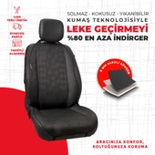 Siyah Dört Çizgili Jakar Dokuma thumbnail 4