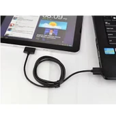 Samsung P1000 Plastik 100 Cm Şarj ve Data Kablosu NT-1994 thumbnail 3