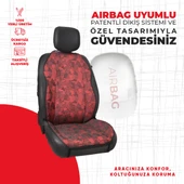 Kırmızı Cam Kırığı Jakar Dokuma Minder thumbnail 2