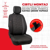 Siyah Dört Çizgili Jakar Dokuma thumbnail 3