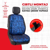 Mavi Cam Kırığı Jakar Dokuma Minder thumbnail 3