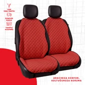 Siyah Kapitone Kırmızı Nubuk Dokuma thumbnail 1