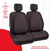 Kırmızı Kapitone Siyah Jakar Dokuma thumbnail 1