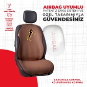 Kahverengi At Desenli Minder thumbnail 2