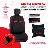 Kırmızı Biyeli Kırmızı Honda Nakışlı Minder Seti thumbnail 3