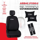 Renault El Yazısı Clio Nakışlı Minder Seti thumbnail 2