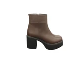 Ventes 914301Z 8 cm Platform Topuk Yandan Fermuarlı İçi Polarlı Günlük Kadın Bot - 1