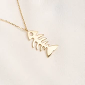 Altın Kolye - Balık Kılçığı 14 Ayar Altın Kolye - 8