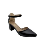 DERİ BİLEKTEN BAĞLI SİVRİ BURUN TOPUKLU AYAKKABI thumbnail 2