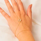 Altın Şahmeran - 14 Ayar Altın Yuvarlak Zirkon Taşlı Tasarım Şahmeran - 3