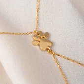 Altın Şahmeran - 14 Ayar Altın Kişiye Özel İsim Yazılabilir Pati Şahmeran - 5