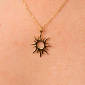 Altın Kolye - Güneş 14 Ayar Altın Kolye thumbnail 5