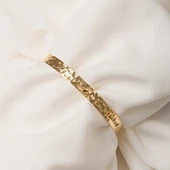 Altın Bilezik - Dövülü El İşçiliği Yeni Tarz Kelepçe 14 Ayar Altın Bilezik - 5