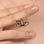 Altın Kolye - Lotus 14 Ayar Altın Kolye - 3