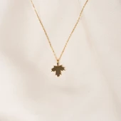 Altın Kolye - Çınar Yaprağı 14 Ayar Altın Kolye - 4