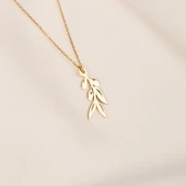 Altın Kolye - Zeytin Dalı 14 Ayar Altın Kolye - 1