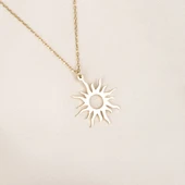 Altın Kolye - Güneş 14 Ayar Altın Kolye thumbnail 6