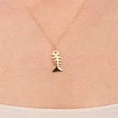 Altın Kolye - Balık Kılçığı 14 Ayar Altın Kolye - 1