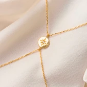 Altın Şahmeran - 14 Ayar Altın Tektaş Şimal Yıldızı Şahmeran - 7