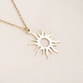 Altın Kolye - Güneş 14 Ayar Altın Kolye thumbnail 7