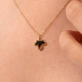 Altın Kolye - Çınar Yaprağı 14 Ayar Altın Kolye - 6