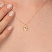 Altın Kolye - Güneş 14 Ayar Altın Kolye - 1