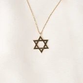 Altın Kolye - Davut Yıldızı 14 Ayar Altın Kolye - 8