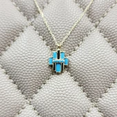 Altın Kolye - Çoklu Baget Enerji 14 Ayar Altın Kolye-Firuze Taşlı Baget Hediye 14 Ayar Altın Kolye - 1