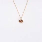 Altın Kolye - 1.15 CT Zultanit 0.20CT Swarovski Modern Tasarım Minimal Doğal Taş 14 Ayar Altın Kolye thumbnail 6