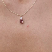 Altın Kolye - 1.05 CT Zultanit 0.25CT Pırlanta (Signty) Doğal Taşlı Sade Tasarım 14 Ayar Altın Kolye thumbnail 7