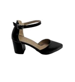 DERİ BİLEKTEN BAĞLI SİVRİ BURUN TOPUKLU AYAKKABI thumbnail 4