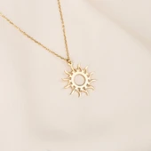 Altın Kolye - Güneş 14 Ayar Altın Kolye - 1