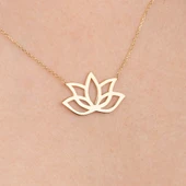 Altın Kolye - Lotus 14 Ayar Altın Kolye - 1
