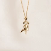 Altın Kolye - Zeytin Dalı 14 Ayar Altın Kolye - 3