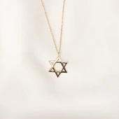 Altın Kolye - Davut Yıldızı 14 Ayar Altın Kolye - 6