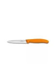 Victorinox 6.7736.L9 10cm Turuncu Tırtıklı Soyma Bıçağı - 1