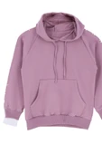 Kız Çocuk 2 İplik-Kapüşonlu-Manşeti Panelli Ve Garnili Sweatshirt 12-16 Yaş 12395 thumbnail 3