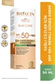 Sun Care Spf 50 Yağlı Ciltler Için Renkli Güneş Kremi 50 ml - Kolajen Dry Touch Tinted - 1