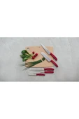Victorinox 6.8521.17B 17cm Kırmızı Santoku Bıçağı, Blisterli Paket - 3