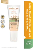Sun Care Spf 50 Yağlı Ciltler Için Renkli Güneş Kremi 50 ml - Kolajen Dry Touch Tinted - 2