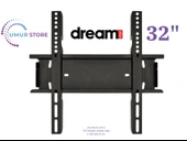 Dreamstar 32DSE101 32'' 82 CM Uydulu Smart 32”, 39”, 40” Uyumlu Lcd Led TV Sabit Duvar Askı Aparatı thumbnail 1