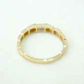 Baget Altın Yüzük - 14 Ayar Altın Baget Mistik Topaz Taşlı Kadın Yüzük - Hediyelik Altın Yüzük - 10