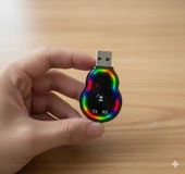 Space Usb girişli ve aux aux kablolu blueetooth kit Renkli tasarım thumbnail 3